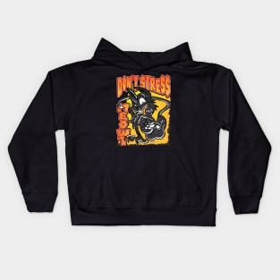 Don't Stress Meowt Black Cat by eShirtLabs Kids Hoodie